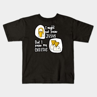 Jeesus Vs Cheeses in white Kids T-Shirt